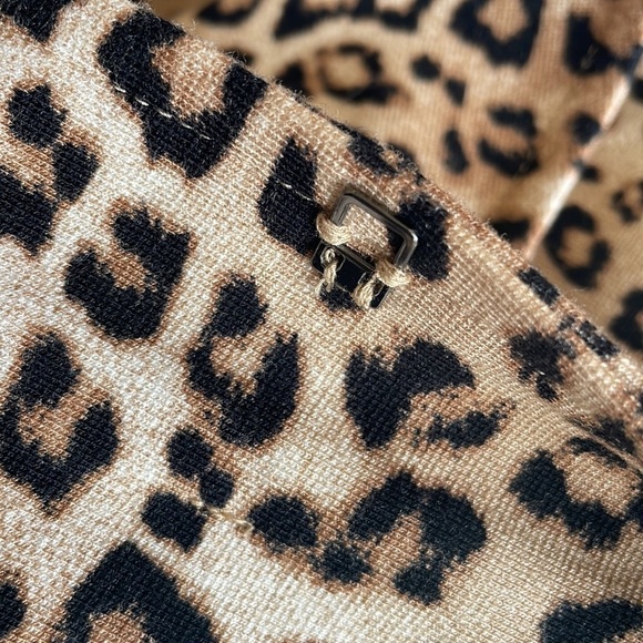 Chico's Leopard-Print Ponte Jacket Black/Brown - Picture 10 of 12